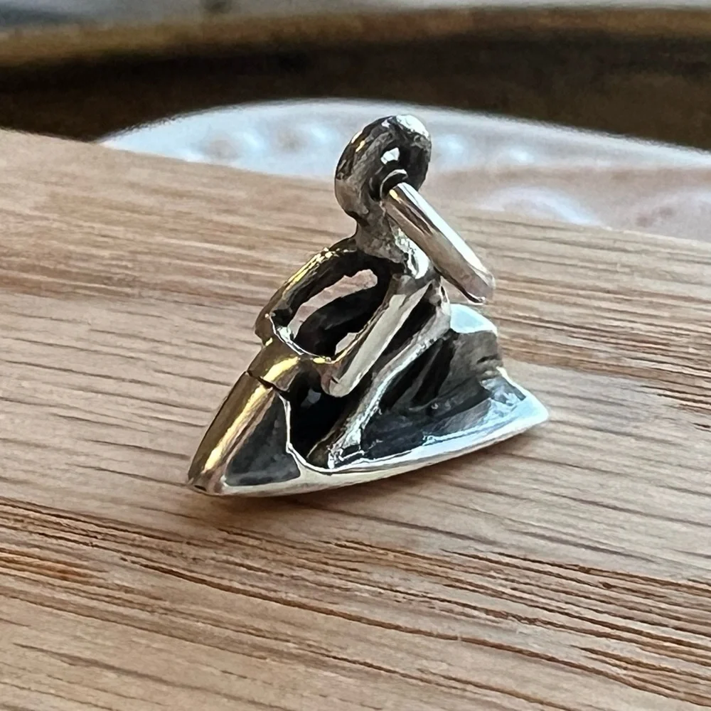 Jet Ski Charm Vintage Sterling Silver 925 NOS Watercraft